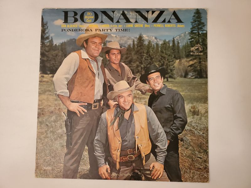 TV's Original Cast (Dan Blocker, Michael Landon, Lorne Greene, Pernell Roberts) Bonanza: Ponderosa Party Time! vinyl record